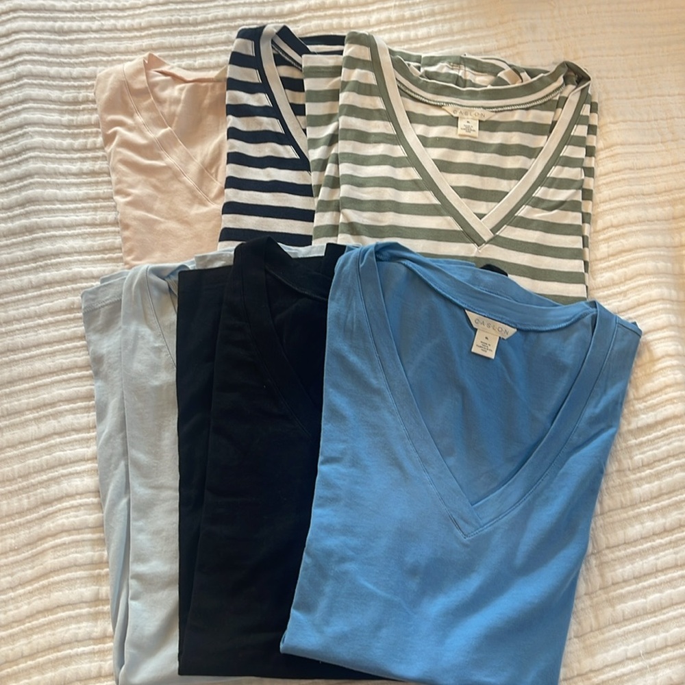 Stretch Cotton Blend V-Neck T-Shirt
Caslon®
